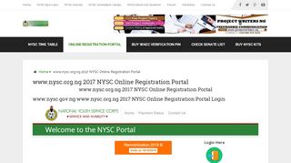 
                            11. www.nysc.org.ng 2017 NYSC Online Registration Portal