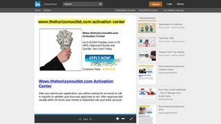 
                            11. Www.thehorizonoutlet.com activation center - SlideShare