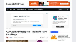 
                            1. www.trainwithmable.com - Train with Mable Portal Login