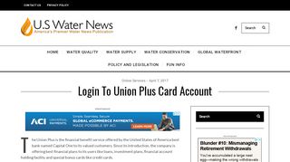 
                            8. www.unionpluscard.com - Login To Union Plus Card Account