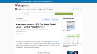 
                            10. www.upsers.com – UPS Employee Portal Login – United …