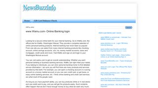 
                            3. www.Wamu.com- Online Banking login