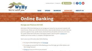 
                            1. WyHy Federal Credit Union - Online Banking