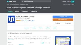 
                            6. Wylie Business System Software 2019 Pricing & Features | GetApp®