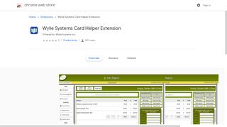 
                            8. Wylie Systems Card Helper Extension - Google Chrome