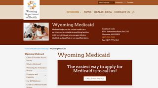 
                            3. Wyoming Medicaid - Wyoming Department of Health