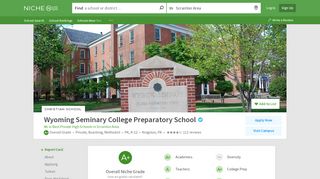 
                            7. Wyoming Seminary College Preparatory School in Kingston, PA - Niche