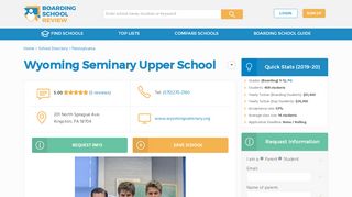 
                            9. Wyoming Seminary Upper School Profile (2018-19) | Kingston, PA
