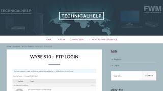 
                            1. Wyse S10 – FTP Login – Technicalhelp