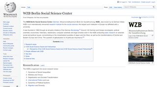 
                            4. WZB Berlin Social Science Center - Wikipedia