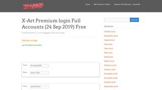 
                            2. X-Art Premium login Full Accounts - xpassgf.com