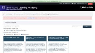 
                            6. X-Force Exchange - IBM Security Learning Services