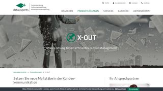 
                            4. X-OUT » data experts gmbh