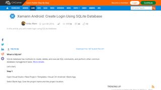 
                            5. Xamarin Android: Create Login Using SQLite Database