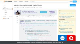 
                            3. Xamarin Forms Facebook Login Button - Stack Overflow