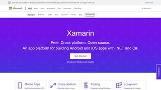 
                            3. Xamarin | Open-source mobile app platform for .NET