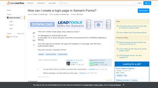 
                            6. xamarin.android - How can I create a login page in Xamarin ...