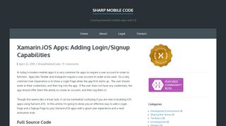 
                            7. Xamarin.iOS Apps: Adding Login/Signup Capabilities