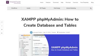 
                            6. XAMPP phpMyAdmin: How to Create Database and Tables ...