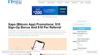 
                            7. Xapo (Bitcoin App) Promotions: $10 Sign-Up Bonus And $10 ...