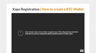 
                            2. Xapo Registration | How to create a Bitcoin Wallet