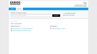 
                            3. Xarios Call Recorder : Xarios Support