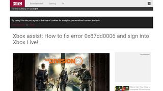 
                            6. Xbox assist: How to fix error 0x87dd0006 and sign into ...