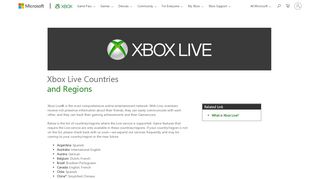 
                            2. Xbox Live Countries | Xbox Live International