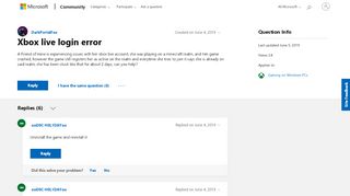 
                            1. Xbox live login error - Microsoft Community
