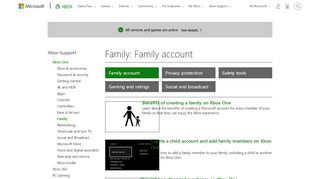 
                            2. Xbox One : Family - Xbox Support