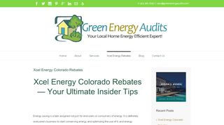 
                            8. Xcel Energy Colorado Rebates - Green Energy Audits