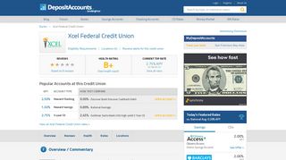 
                            4. Xcel Federal Credit Union Reviews and Rates