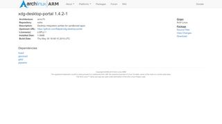 
                            7. xdg-desktop-portal (armv7h) | Packages | Arch Linux ARM