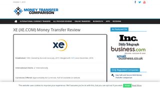 
                            8. XE.com Money Transfer Review: Should I be Using XE?