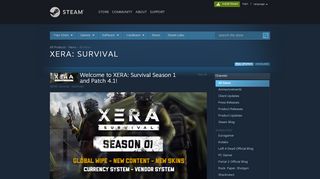 
                            7. XERA: Survival - News - All News