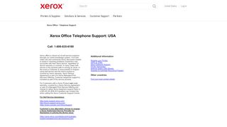 
                            6. Xerox Office Telephone Support