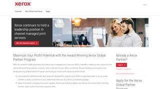 
                            2. Xerox Partner Portal | Home