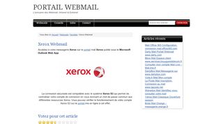 
                            8. Xerox Webmail — Portail Webmail