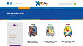 
                            5. Xeryus Kids - Mala com Rodas - Xeryus - Mochilas infantis ...