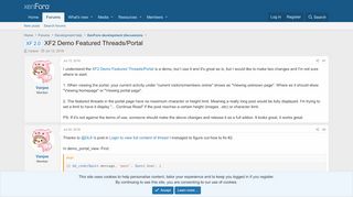 
                            7. XF 2.0 - XF2 Demo Featured Threads/Portal | XenForo community