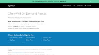 
                            2. xFinity | Wifi On Demand Passes