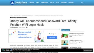 
                            10. Xfinity WiFi Username and Password Free -Xfinity Psiphon ...