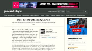
                            2. Xfire - Get The Online Party Started! | GamesIndustry.biz