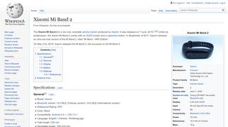 
                            8. Xiaomi Mi Band 2 - Wikipedia