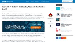 
                            9. Xiaomi Mi Pocket WiFi USB Router/Adapter Setup Guide in ...