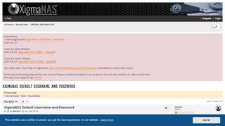 
                            5. XigmaNAS Default Username and Password - …