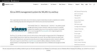 
                            9. Xirrus XMS management system for WLAN: try and buy - Tanaza