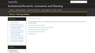
                            7. Xitracs Training Videos | Institutional Research, Assessment and ...