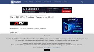 
                            9. XM - $20,000 in Free Forex Contests per Month ...