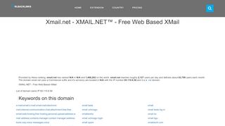 
                            9. xmail.net - XMAIL.NET™ - Free Web Based XMail